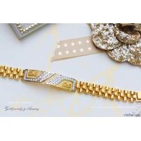 ราคา ManeeNopparut มณีณพรัช เลส ข้อมือเพชร หนัก 4 บาท งานหุ้มทอง 5ไมครอน รุ่น BG0108 (5950186769)