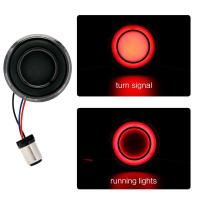 ราคา ไฟสัญญาณเลี้ยว LED รถจักรยานยนต์2ชิ้น2นิ้วไฟเบรกหน้าหลังแสงสำหรับ Harley Dyna Softail Sportster Davidson Touring (19924150612)
