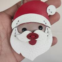 ราคา พวงกุญแจหนังแท้ ซานต้า ซานตาคลอส ปีใหม่ คริสต์มาส ทำจากหนังแท้ รับประกันความทนทาน (17278718871)