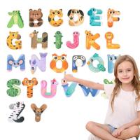 ราคา ตัวอักษรแม่เหล็กน่ารักตัวอักษรแม่เหล็กตู้เย็นตัวอักษร ABC แม่เหล็กปริศนา 26 ชิ้นสำหรับเด็กก่อนวัยเรียนตัวอักษรปริศนาชุดของเล่น (20507923317)