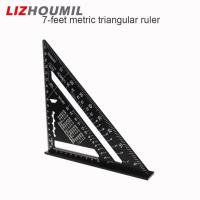 ราคา LIZHOUMIL Angle Ruler 7inch 12inch Metric Aluminum Alloy Triangular Measuring Ruler Woodwork Speed Square Triangular Angle Protractor (20748538760)