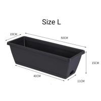 ราคา กระถางต้นไม้ทรงสี่เหลี่ยมผืนผ้า กระถางต้นไม้ทรงยาว พร้อมถาดรอง ผลิตจากวัสดุอย่างดี ทนทาน Square Pot (17425846113)