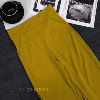 ราคา กางเกงขายาว lll Freesize lll PW503 เอวสูง ทรงขากระบอกเล็ก มีกระเป๋า 2ข้าง มีขอบเอว เรียบ ตีเกร็ดหน้า เนื้อผ้าวูลเวฟ (19432260605)