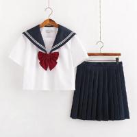 ราคา BNS822เครื่องแบบ JK Sailor บริการญี่ปุ่น Orthodox ชุดพละเด็กนักเรียน绀2วิทยาลัยลม Basic ชุดกระโปรงจีบ L1014 (20651933838)