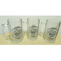ราคา แก้วเบียร์SMILES เซท3ใบ สูง13 กว้าง7 ซม สวยงาม น่าใช้ น่าสะสมหรือเป็นของขวัญ (16412735915)