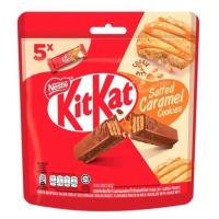 ราคา Kitkat Salted Caramel Cookies Flavoured Wafer In Milk Chocolate With Cookie Bits 85g (21260434933)