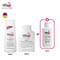 ราคา ราคาพิเศษ 5 31 ม ค 67 เซ็ต 3 ชิ้น SEBAMED ANTI HAIRLOSS SHAMPOO 200ML LIQUID FACE BODY WASH 200ML รับฟรี MOISTURIZING BODY LOTION 50ML (21074087417)