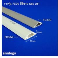 ราคา รางเก็บสายไฟ ทรงโค้ง หลังเต่า สีขาว สีเทา ยี่ห้อ PRI รุ่น FD PRI Type FD ยาว 1 เมตร (17243006330)