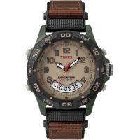 ราคา Timex Mens T45181 Expedition Resin Combo Brown Green Nylon Strap Watch (20204954303)