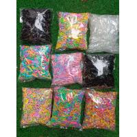 ราคา ยางรัดผมถุงละ 100 กรัม ยางกิโล ยางมัดผม หนังยางรัดผม หนังยางมัดผม มีสีดำและหลากสี (20058848964)