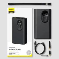 ราคา Baseus ปั๊มลมรถยนต์แบบพกพาไร้สายปั๊มลมไฟฟ้าพร้อมจอแสดงผลดิจิตอลสำหรับยางรถยนต์จักรยานลูกปั๊มลม (21170906414)