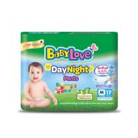 ราคา ห่อเล็ก BabyLove DayNight Pants เบบี้เลิฟ สีเขียว กางเกงผ้าอ้อมสำเร็จรูปเด็ก S XXL (20482347046)
