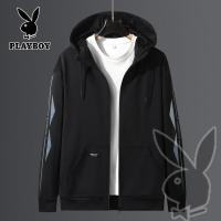 ราคา PLAYBOY ยี่ห้อเสื้อคลุมด้วยผ้าผู้ชายซิปเสื้อกันหนาวแขนยาวใหม่คาร์ดิแกนสบายๆแจ็คเก็ตคลุมด้วยผ้า M 8XL (16506706397)