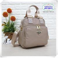 ราคา กระเป๋าทรงถือ พร้อมสายสะพายยาว รุ่น PD 88070 ยี่ห้อ CHALITA กระเป๋า 3 in 1 เป้ กระเป๋าสะพาย มีเก็บปลายทาง (14564837023)