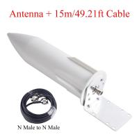ราคา 3G 4G 5G เสาอากาศภายนอก698 3700MHz กลางแจ้ง OMNI เสาอากาศ10 12dBi N หญิง Dual Slider พร้อมสายต่อ (16440388383)