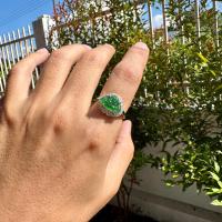 ราคา แหวนหยกจักรพรรดิ พระสังกัจจายน์ หยกพม่า เนื้อแก้ว แท้ตลอดชีพ หยกตัวท็อปๆ แหวนเงิน925 ฟรีไซส์ Jadeite Type A แหวนมงคล (21002345048)