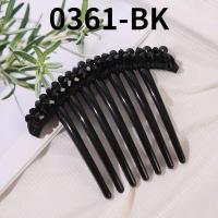 ราคา Korean version is simple in temperament and the inverted Crystal Beaded hair comb is anti skid The insertion comb is versatile and elegant (16074233971)