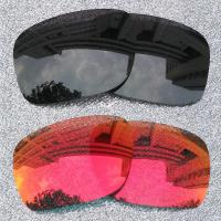 ราคา เลนส์โพลาไรซ์สำรอง2คู่สำหรับ Oakley Mainlink OO9264กรอบแว่นกันแดด57มม ติดตั้งได้ง่าย ใส่ได้พอดี ป้องกันรังสียูวี100 ดำ เงิน (20269427129)