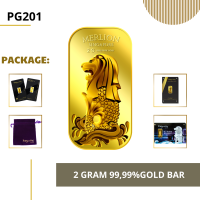 ราคา Puregold 99 99 ทองคำแท่ง 2g ลาย Singapore Merlion Sea ทองคำแท้จากสิงคโปร์ (19063409434)