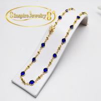 ราคา Inspire Jewelry สร้อยคอพลอยนพเก้า พลอยไพลิน สองกษัติรย์ หมายถึงพรเก้าประการ นำโชค ตัวเรือน หุ้มทองแท้ 100 24K สวยหรู ยาว 18นิ้ว ตามแบบ ปราณีตมาก (6574690561)