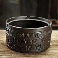 ราคา Creative retro สีม่วงทรายที่เขี่ยบุหรี่พร้อมฝาครอบ windproof เซรามิคขนาดใหญ่ตกแต่งบ้านสำนักงานสไตล์จีนที่เขี่ยบุหรี่ (20512229911)