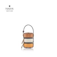 ราคา NASHA MADE IN MARS Baby Pinto Bread กระเป๋าปิ่นโตจิ๋วหนังวัว มีสายสะพายยาว (2027992322)