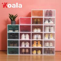 ราคา กล่องพลาสติกใส่รองเท้า ฝาหน้าเปิดปิดได้ พับเก็บได้และต่อได้หลายชั้น สีพาสเทล ราคาต่อกล่องและประกอบเอง (19806728470)