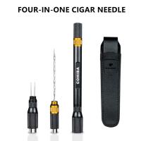 ราคา COHIBA 4 in 1 Metal Cigare Draw Enhancer Tool Portable Ciger Dredge Drilled Cigaar Punch Cutter Sharp Ciga Needles Smking Accessories (12654652531)