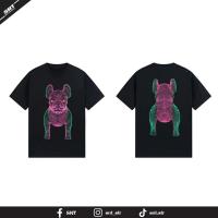 ราคา เสื้อยืด NEON ลายน้องหมา LIFE WORK สกรีนสะท้อนแสง (21221328411)