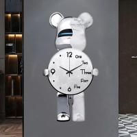 ราคา GK Time นาฬิกาติดผนังห้องนั่งเล่นห้องอาหารที่มีดีไซน์เรียบง่ายเหมือนหินอิฐ และเสียงนาฬิกาหมีเงียบสุดๆ (19843874478)