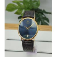 ราคา RAYMOND WEIL Swiss Made ผู้ชาย ตัวเรือนทองสวิส หน้าปัดน้ำเงิน สายหนังแท้ ระบบควอตซ์ ช่องบอกวันที่ รับประกัน (21208911941)
