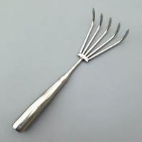 ราคา Moon Rodeo คราดด้ามจับสแตนเลสคราดพรวนดินแบบพกพาคราดกวาดใบไม้มืออาชีพคราดไม้พุ่มโลหะสำหรับการคลายดินสนามหญ้า (19692548958)