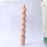 ราคา Violet Flamingo เทียนหอมสีพาสเทล เทียนแท่งเกลียวใหญ่ เทียนหอมตกแต่งห้อง Candle (18790377988)