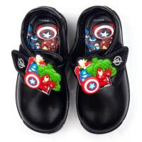 ราคา Bata บาจา รองเท้านักเรียนเด็กชาย ลาย MARVEL แบบแปะ School Shoes (21194063426)