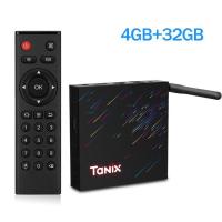 ราคา TANIX TX68แอนดรอยด์12สมาร์ททีวีกล่อง AV1 Allwinner H618 Wifi 6 4K HD 2 4G 5G กล่องรับสัญญาณ2G16G Wifi 4G3 4G64G กล่องสมาร์ททีวี2G (20301940324)