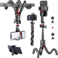 ราคา ขาตั้งแบบสามขาเซลฟี่ไร้สายพร้อมรีโมทแบบพกพาที่สามารถถอดออกได้ที่วางโทรศัพท์แท่งขยายได้พร้อมสกรู1 4ตัวสามขาที่ยืดหยุ่นสำหรับกล้องโทรศัพท์การสตรีมสด (20582665345)