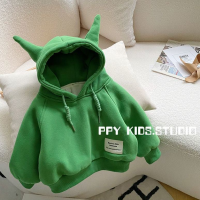 ราคา เสื้อกันหนาวเด็กผู้ชาย2022ฤดูใบไม้ร่วงและฤดูหนาวใหม่ผ้ากำมะหยี่หนาสำหรับฤดูหนาวเสื้อเกาหลีเด็กมีฮู้ดสำหรับเด็ก (16977894621)