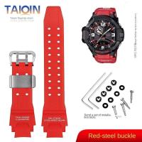 ราคา สายรัดข้อมือสำหรับผู้ชายสีส้มแดงฟ้าสำหรับ Casio GA 1000 GA 1100สายนาฬิกาเรซิน GW A1000 A1100 4000สายซิลิโคนเครื่องมือฟรี (18342697792)