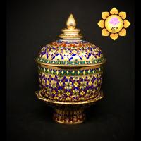 ราคา โถ พานรอง เบญจรงค์ โถพร้อมพานเบญจรงค์ (7410728829)