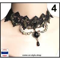 ราคา สร้อยคอโชคเกอร์ผ้าลูกไม้แนวโกธิค วินเทจ วิคตอเรีย สร้อยคอออกงาน การแสดง Gothic Lace Choker Necklace Pendants Collar Victorian Vintage พร้อมส่งจากไทย (1921456021)
