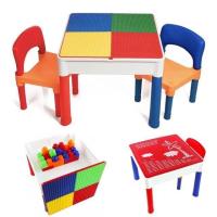 ราคา โต๊ะตัวต่อ โต๊ะเลโก้ พร้อมเก้าอี้2ตัว เลโก้ โต๊ะต่อเลโก้ LEGO 2 in 1 Construction Table Set จัดส่งkerry ส่งเร็วจากไทย (9501996134)