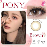 ราคา คอนแทคเลนส์ รุ่น Pony สีเทา ตาล gray brown ลายฮิต (20554047201)
