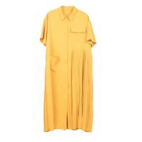 ราคา XITAO Dress Loose Women Pleated Elegant Dress (19868518996)