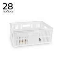 ราคา ตะกร้าสี่เหลี่ยม ตะกร้าอเนกประสงค์ ตะกร้าใส่ของ ตะกร้าพลาสติก มี 3 ขนาด ตะกร้าพลาสติกทรงสี่เหลี่ยม Lulucare (16401314614)