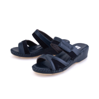 ราคา JM228 Navy Blue Dortmuend The Original Hand Sewn Series รองเท้าสุขภาพที่ร้อยทุกฝีเข็มด้วยมือ (20672313387)