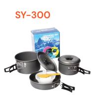 ราคา DS300 SY300 ชุดหม้อสนามแคมป์ปิ้ง ชุดหม้อตั้งแคมป์ DS 300 Outdoor Camping Cooking Set สำหรับ 3 4 คน พร้อมส่ง (16983987319)