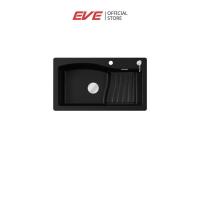 ราคา EVE ซิงค์ล้างจาน 1 หลุม หินแกรนิตสังเคราะห์ รุ่น WAVE 855 495 BLACK (20576100851)