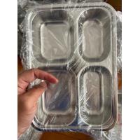 ราคา ถาดหลุมสแตนเลส 3 4 ช่อง ถาดหลุมใส่อาหาร สแตนลเสอย่างดี หนา 304 มี 2 ขนาดให้เลือก (17994989188)