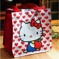 ราคา กระเป๋าถือใบเล็กกระเป๋าใส่เบนโตะการ์ตูนน่ารัก Hello Kitty (20829250152)