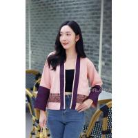 ราคา เสื้อคลุมพื้นเมือง ผ้าฝ้ายทูโทนแต่งลายไทย (16604738840)